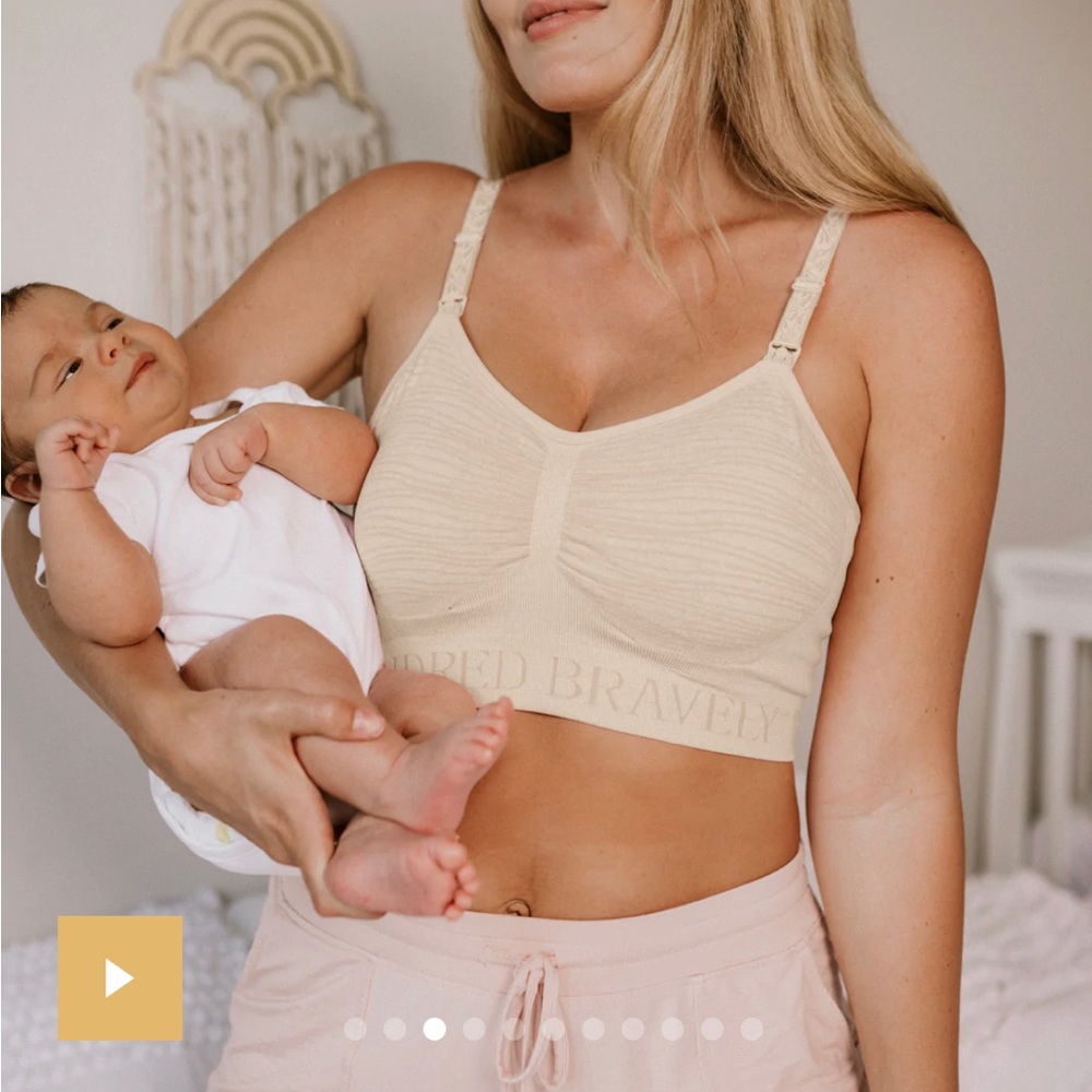 NWOT Kindred Bravely Sublime nursing/pumping bra, Size M, Color beige